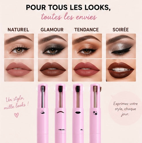 Stylo de Maquillage 4 en 1 – Beauté Pratique & Retouches Express